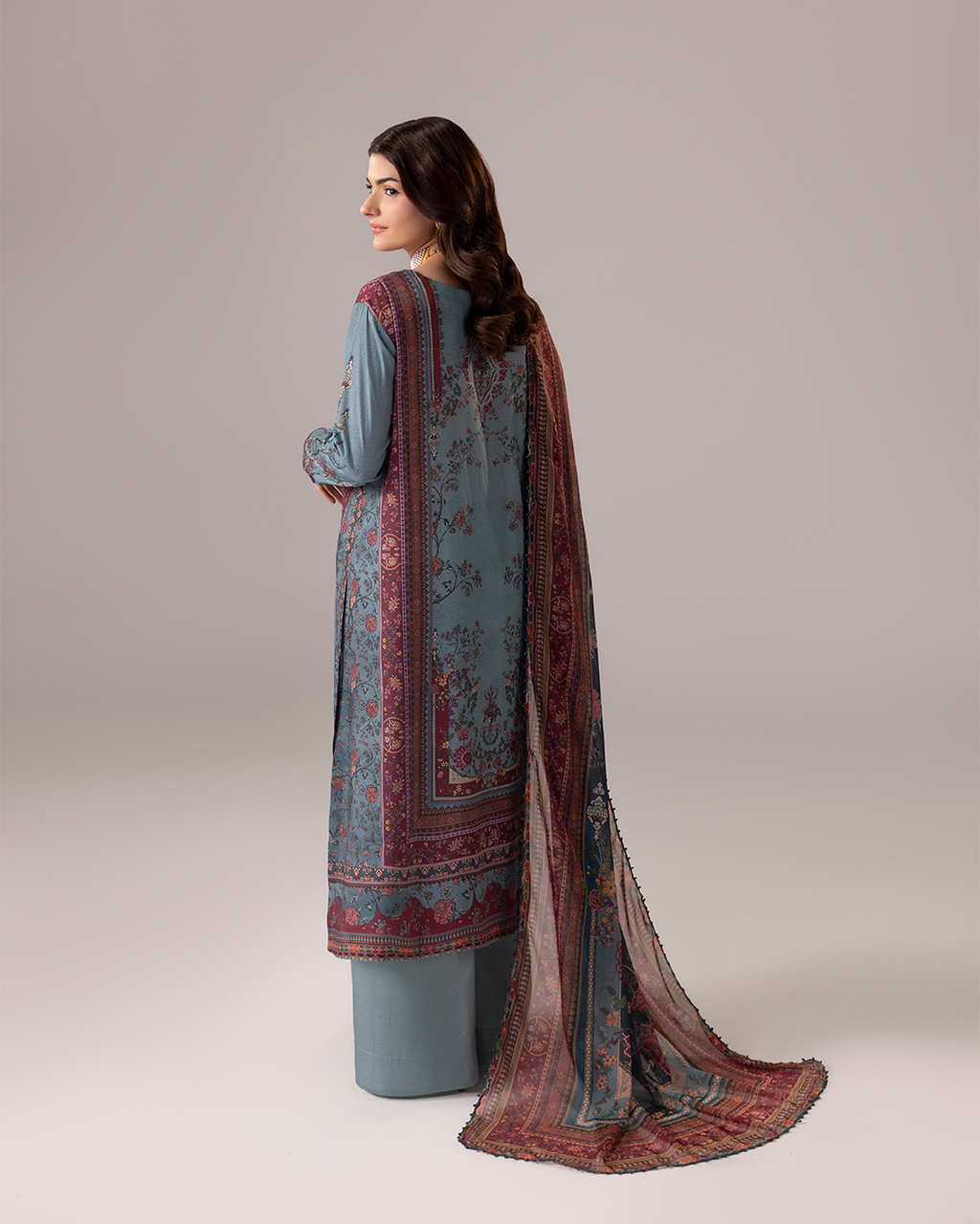 Coeur- Stitched Printed 3 Piece