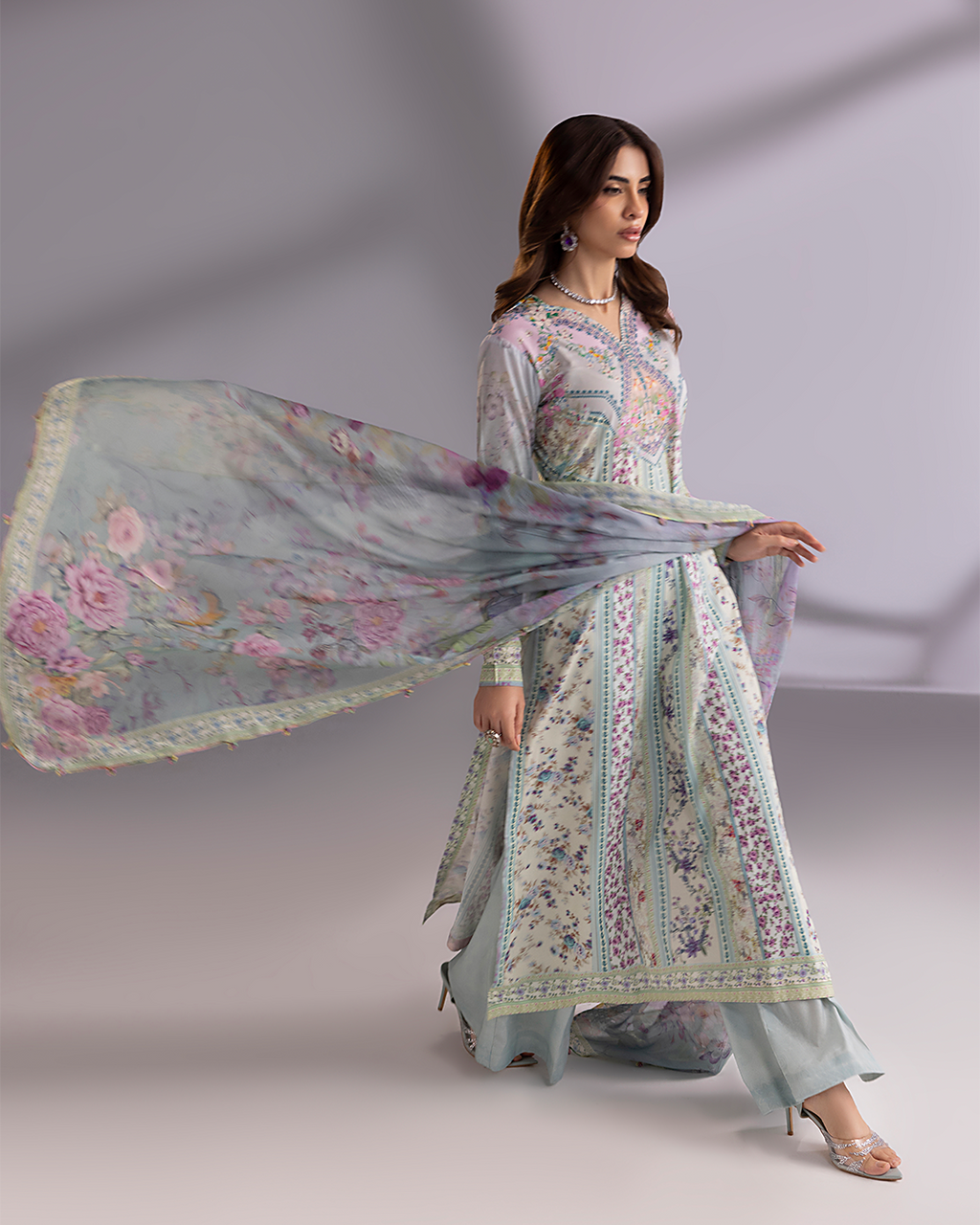 Chérie- Stitched Printed 3 Piece