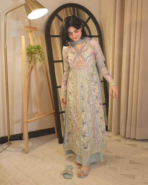 Chérie- Stitched Printed 3 Piece
