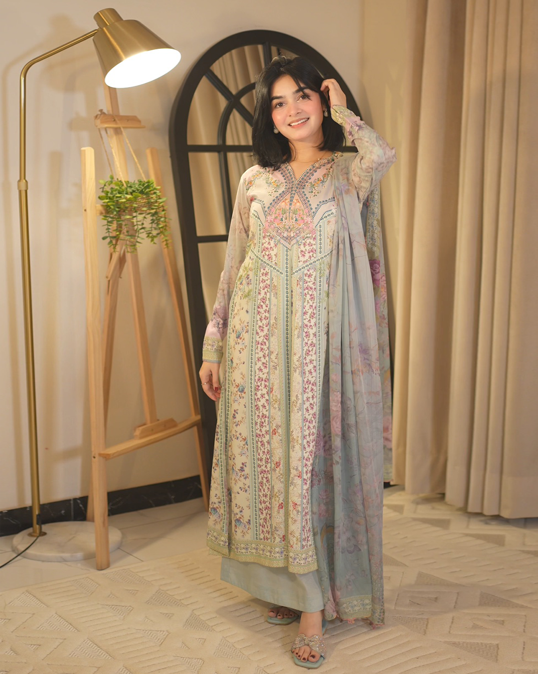 Chérie- Stitched Printed 3 Piece